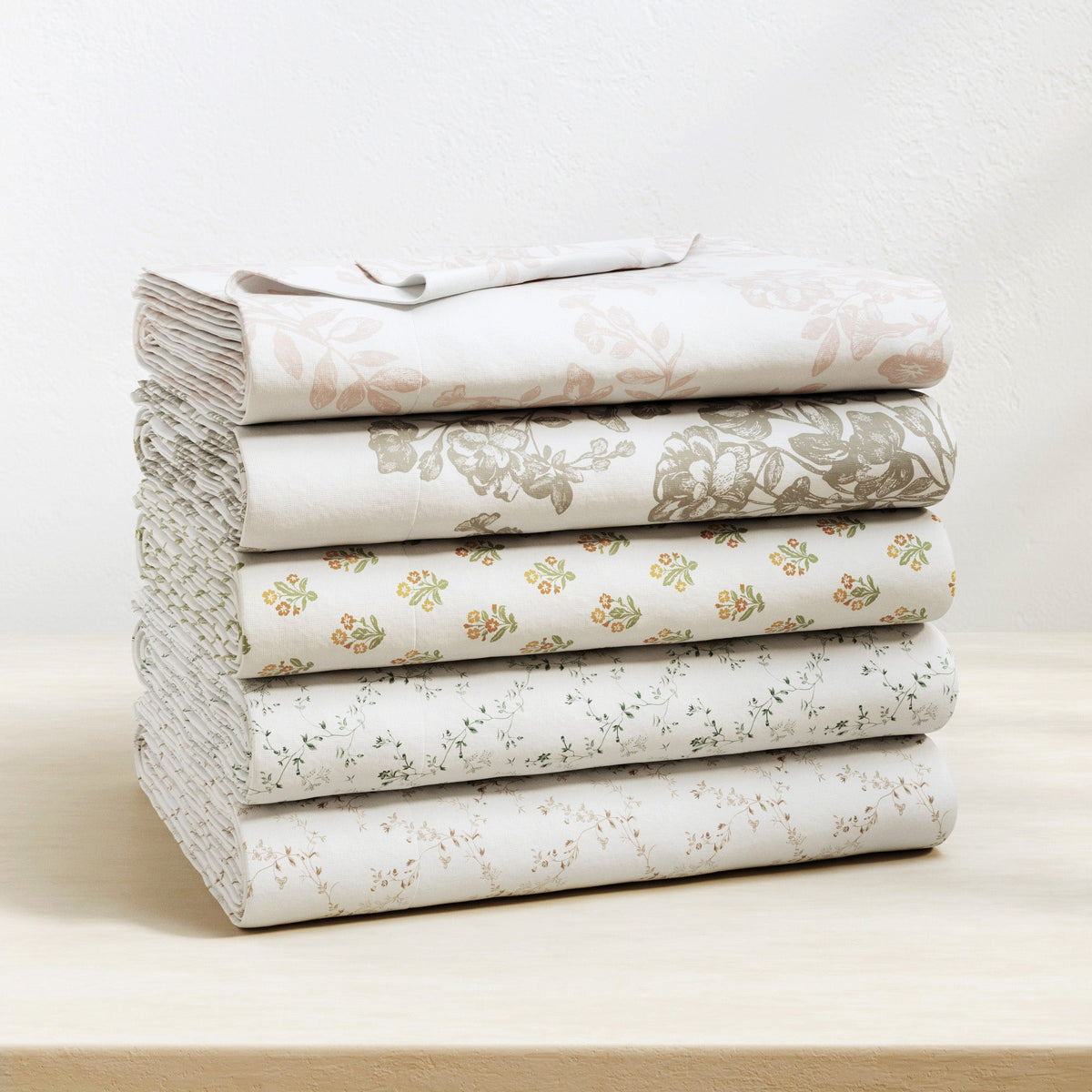 Turkish Cotton Flannel Sheet Set – Winter Floral Collection – view 12