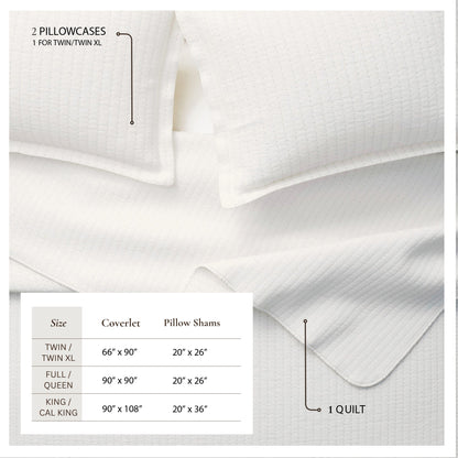 Solid Channel Stitch Quilt Set – Alicia Collection – view 3