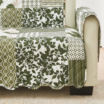 Reversible Patchwork Furniture Protector – Langdon Collection Sofa Cover – view 62