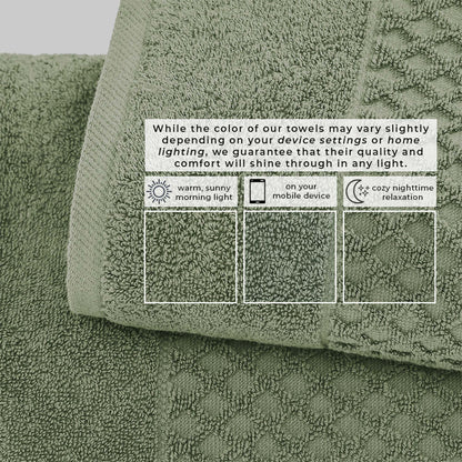 Cotton Diamond Waffle Weave Bath Towel Set – Grayson Collection – view 75