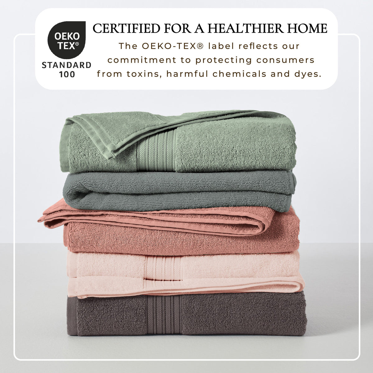Cooper Collection Cotton Terry Bath Towel Set, Lightweight and Soft – view 44