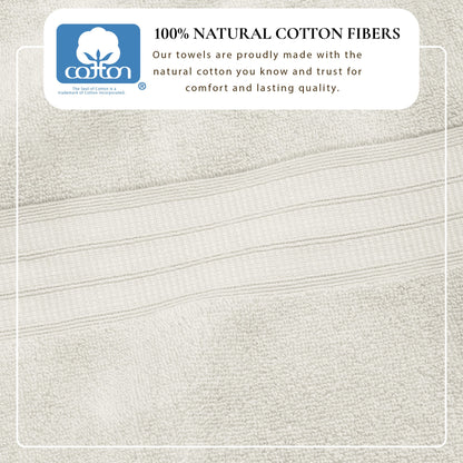 100% Cotton Premium Zero-Twist Bath Towel Set – Chiara Collection – view 37