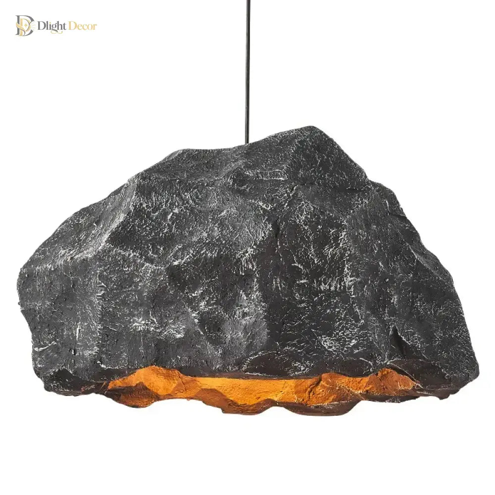 Wabi Minimalist LED Rock Pendant Light for Bedroom – view 6