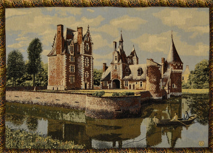 Chateau du Moulin Woven Landscape Tapestry – Summertime Scene – view 6