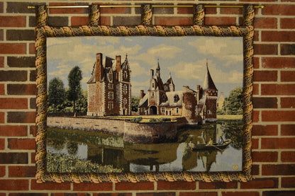 Chateau du Moulin Woven Landscape Tapestry – Summertime Scene – view 8