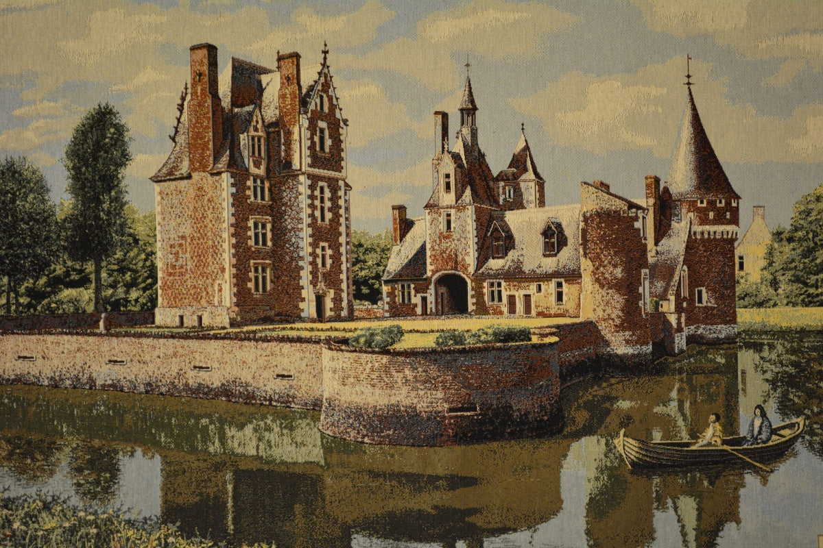 Chateau du Moulin Woven Landscape Tapestry – Summertime Scene – view 5