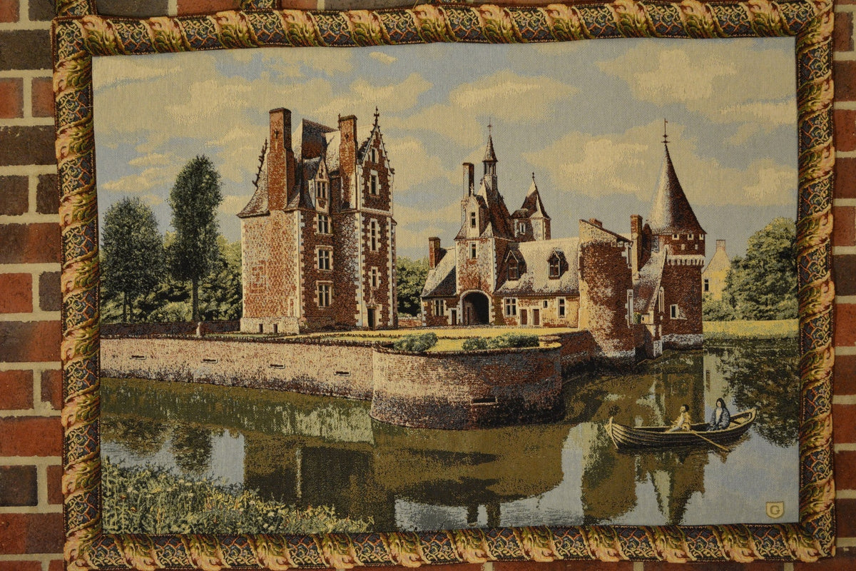 Chateau du Moulin Woven Landscape Tapestry – Summertime Scene – view 7