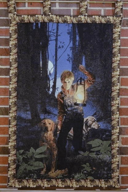 Red Fern Grows Woven Tapestry Wall Hanging, 28 x 47 Inch Cotton Blend – view 3