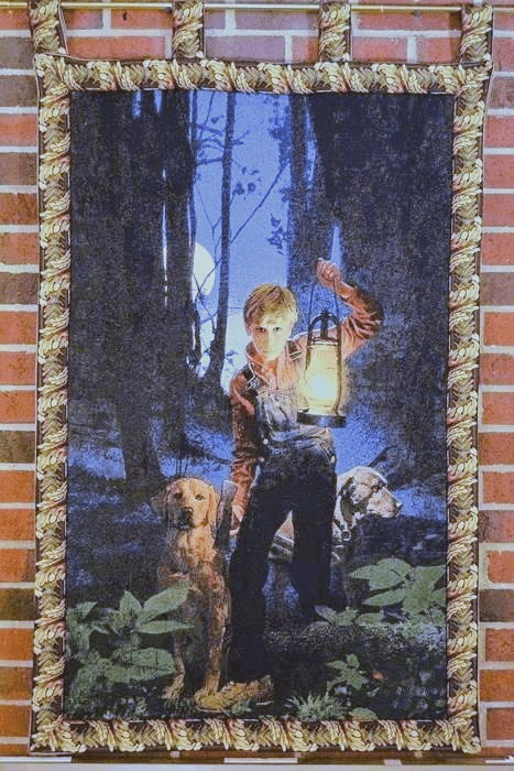 Red Fern Grows Woven Tapestry Wall Hanging, 28 x 47 Inch Cotton Blend – view 2