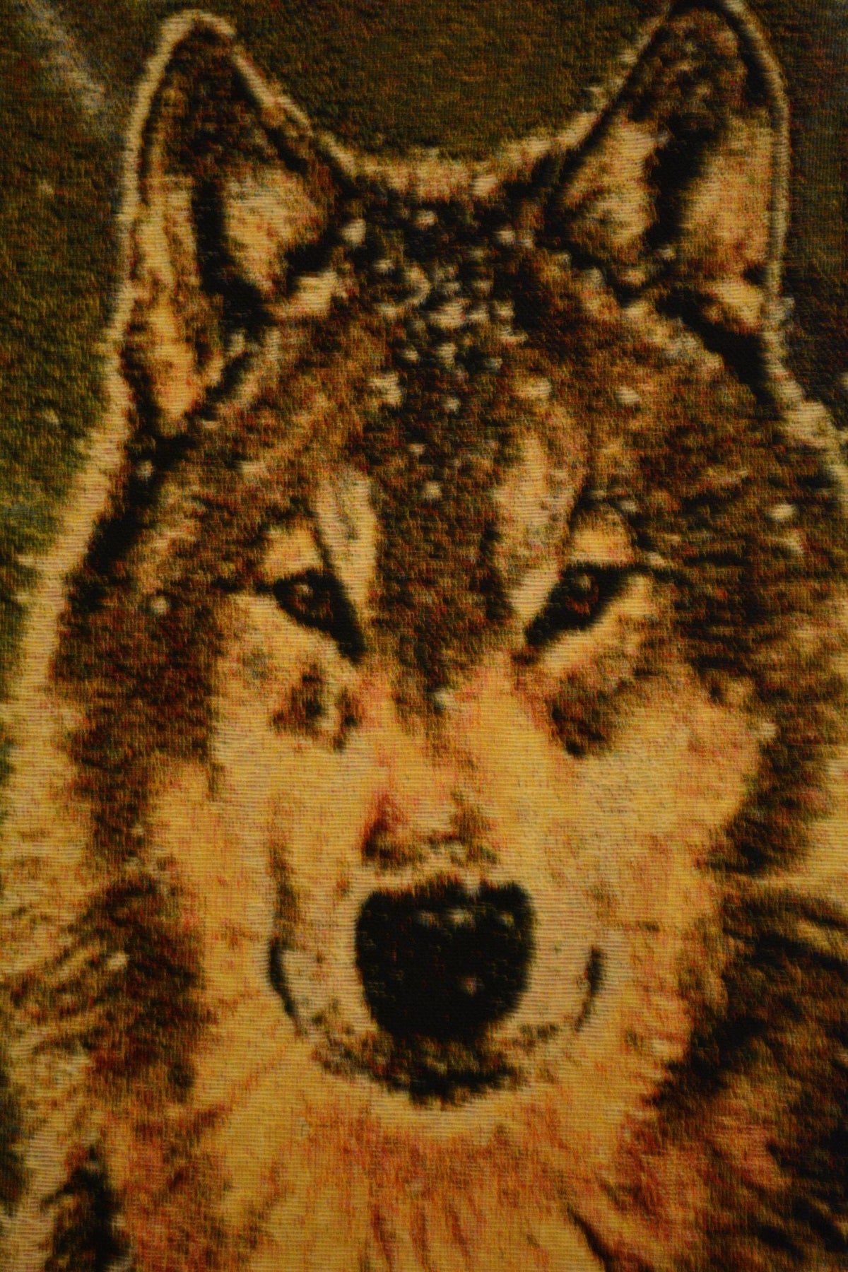 Wolves and Woman Cotton Blend Tapestry Wall Hanging, 28 x 55 Inch – view 7