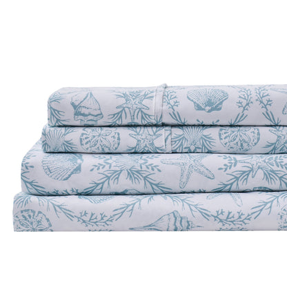 Coastal Printed Microfiber Sheet Set – Newport Collection – view 57