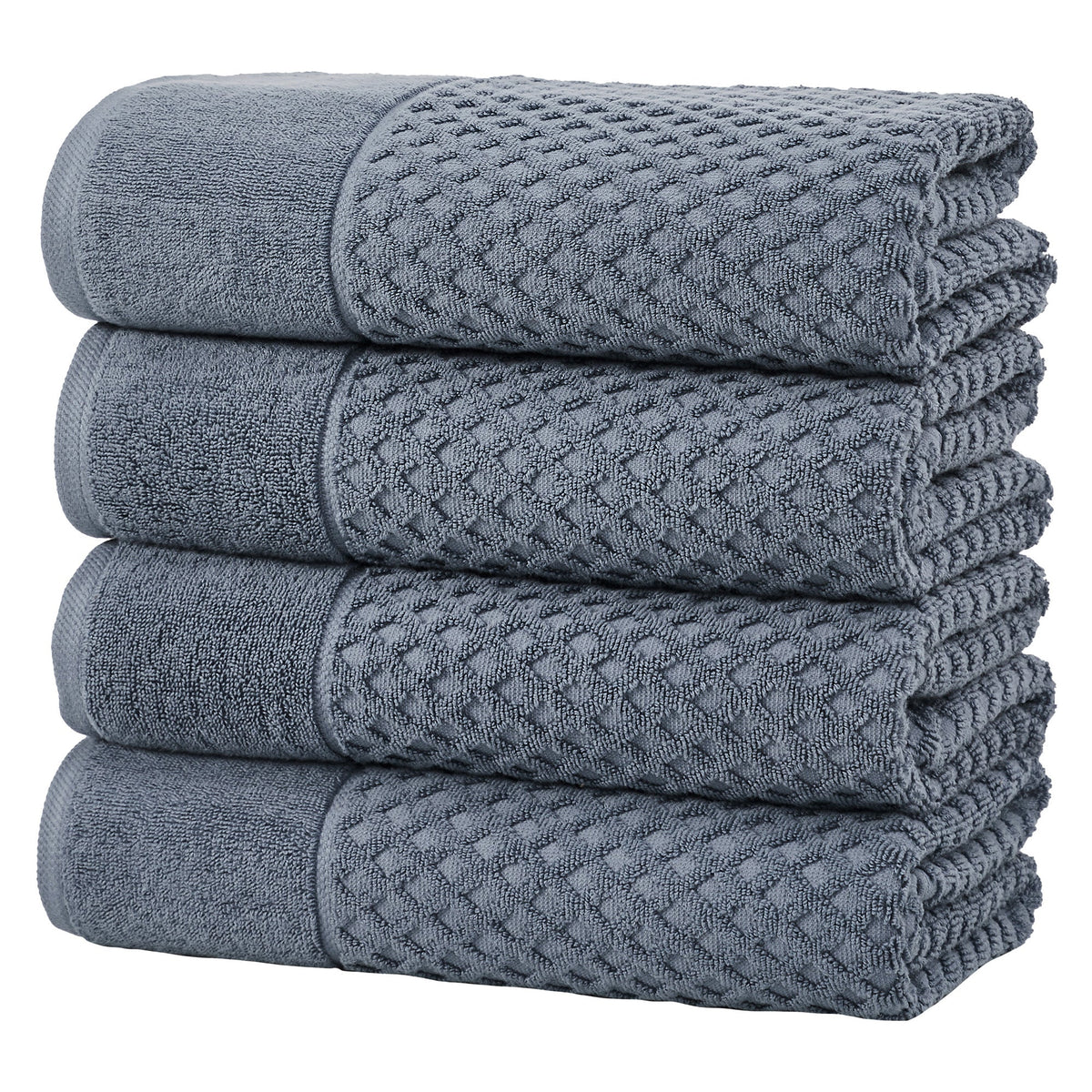 Cotton Diamond Waffle Weave Bath Towel Set – Grayson Collection – view 101