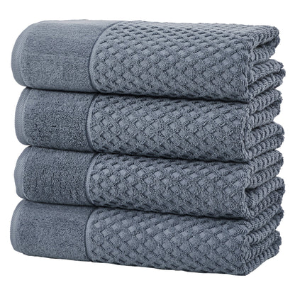 Cotton Diamond Waffle Weave Bath Towel Set – Grayson Collection – view 101