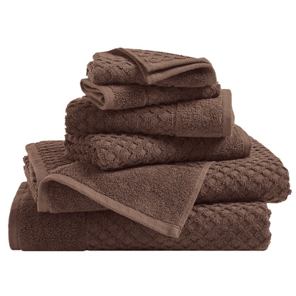 Cotton Diamond Waffle Weave Bath Towel Set – Grayson Collection – view 237