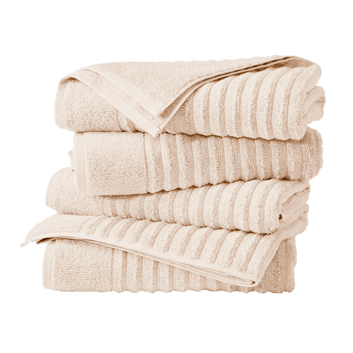Karina Collection Luxury Combed Cotton Ribbed Bath Towel Set – view 55