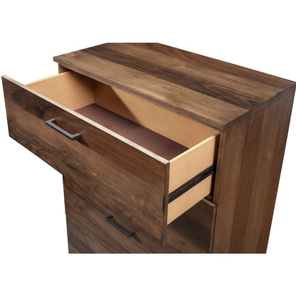 Weston Mahogany Wood Chest with Artisan Rustic Pine Finish – view 5