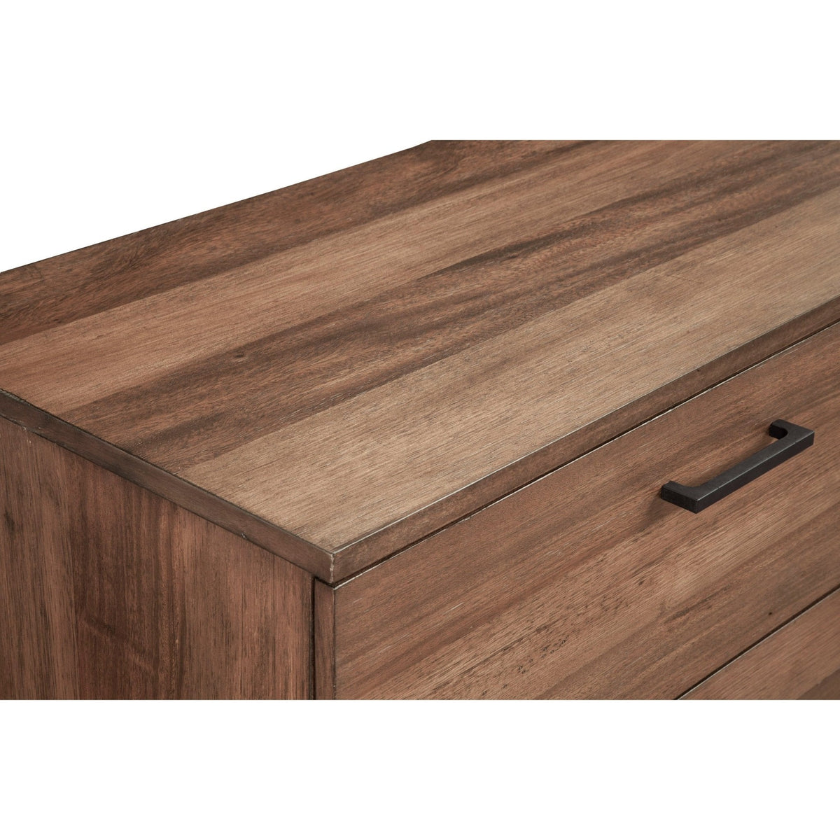 Weston 6-Drawer Dresser in Rustic Pine with Black Base – view 4