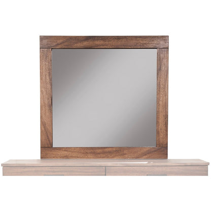 Weston Dresser and Mirror in Rustic Pine Weathered Mahogany – view 7