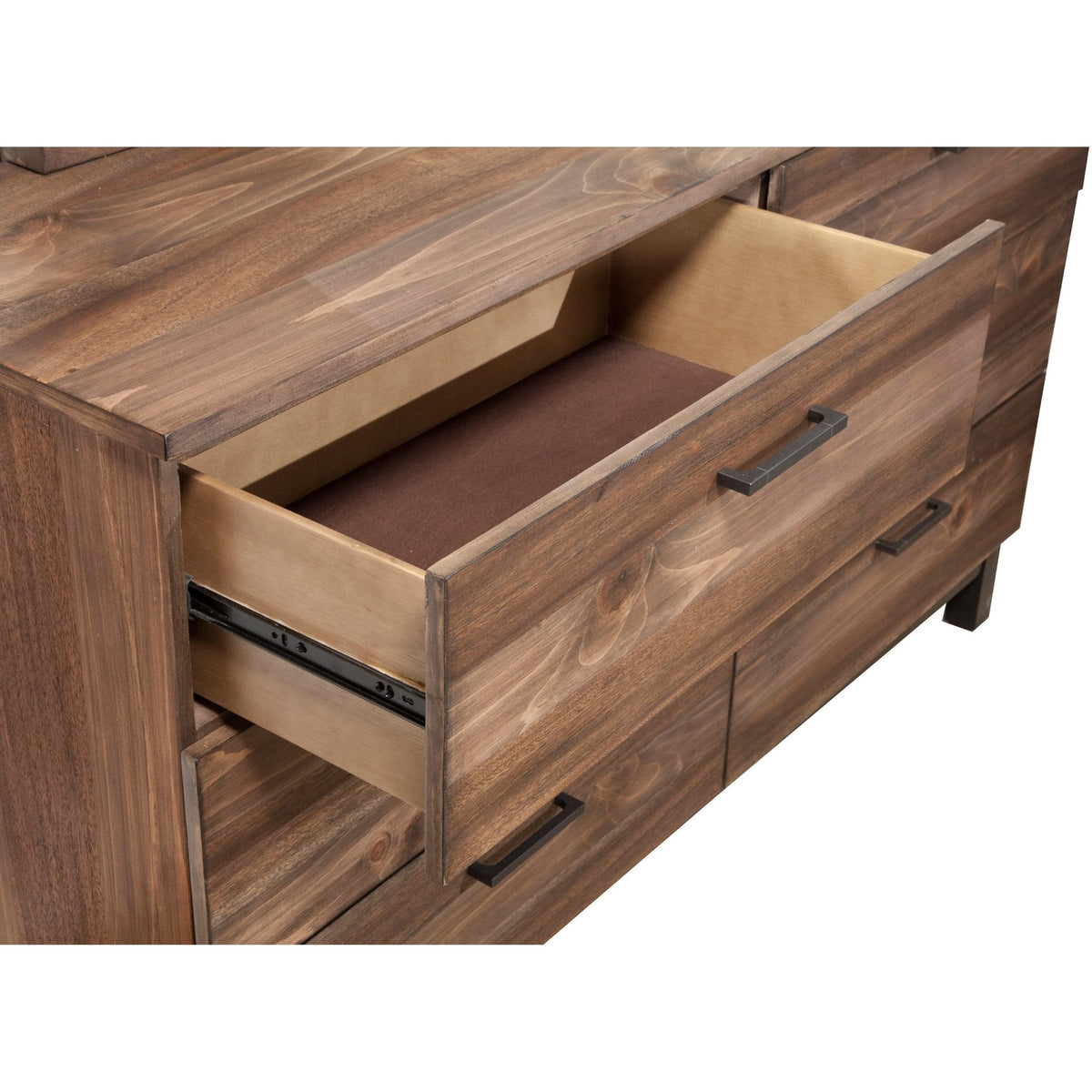 Weston Dresser and Mirror in Rustic Pine Weathered Mahogany – view 5