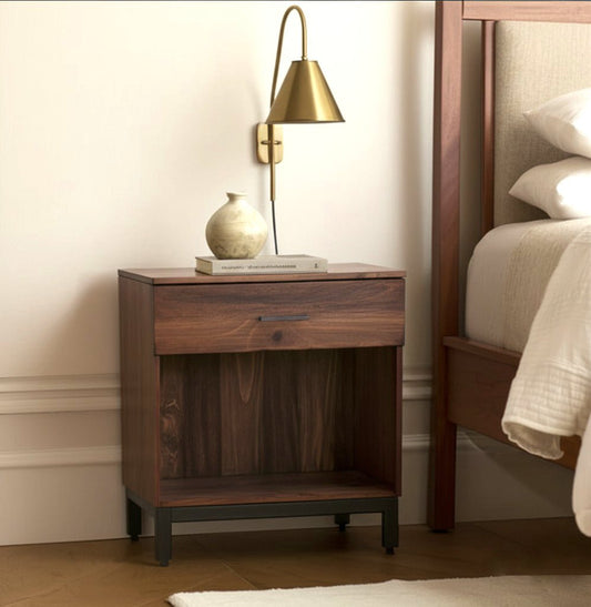 Mahogany Wood Weston Nightstand with Storage Drawer