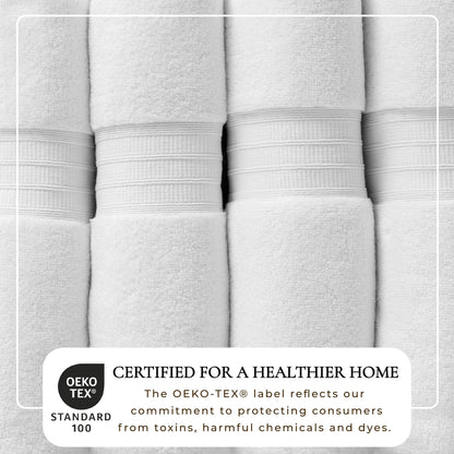 100% Cotton Premium Zero-Twist Bath Towel Set – Chiara Collection – view 3