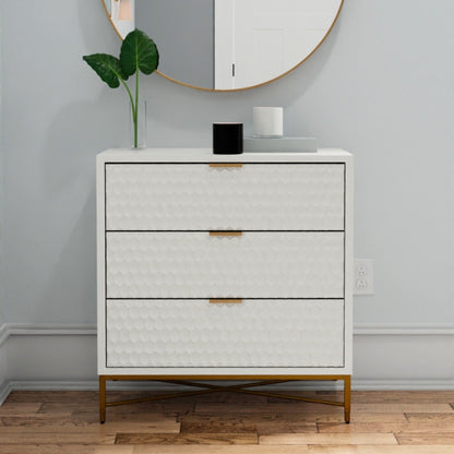 White Pearl Accent Chest