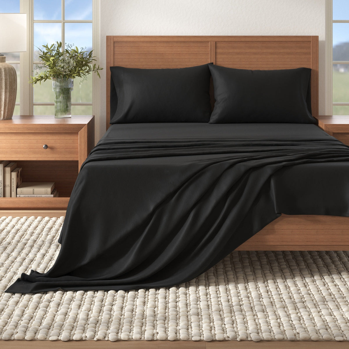 Solid Cotton Flannel Sheet Set – Nordic Collection – view 31