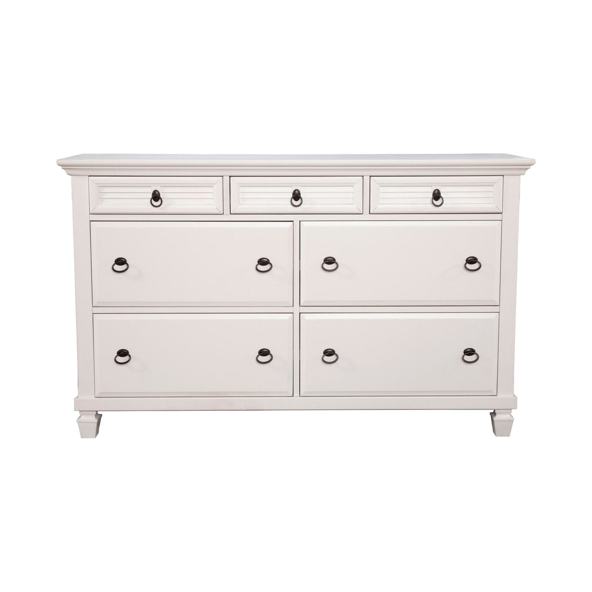 Winchester 7-Drawer Dresser in White Pine Wood – view 4