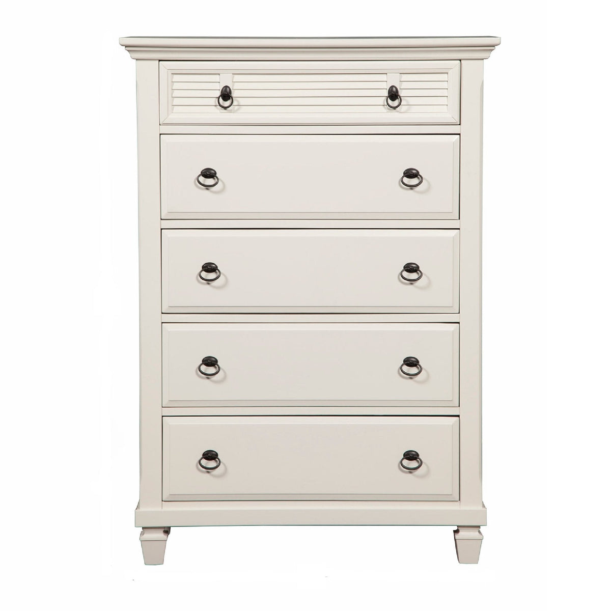 Winchester 5-Drawer Chest in White Pine Wood Solids – view 3