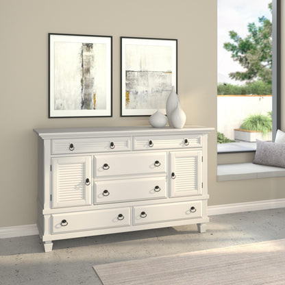 Winchester White Pine Dresser with 6 Drawers and 2 Door Cabinets – view 2