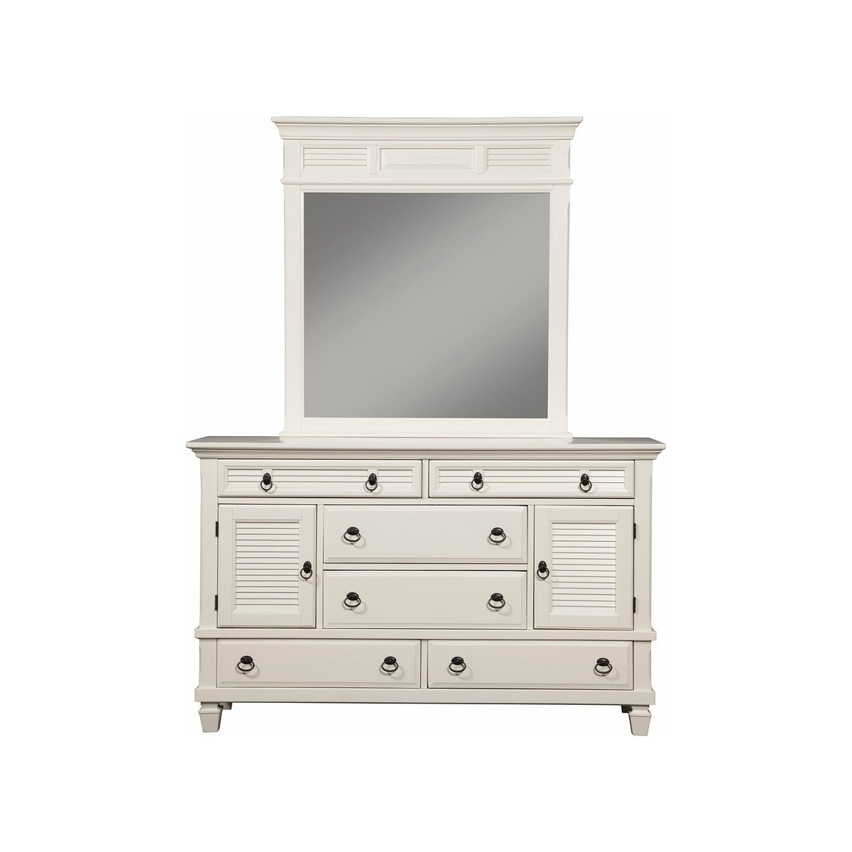 Winchester White Pine Dresser with 6 Drawers and 2 Door Cabinets – view 5