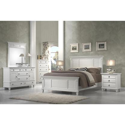 Winchester White Pine Wood Dresser Mirror with Straight Lines – view 6