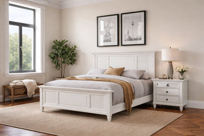 Winchester White Pine 3-Drawer Nightstand with Ring Handles – view 7