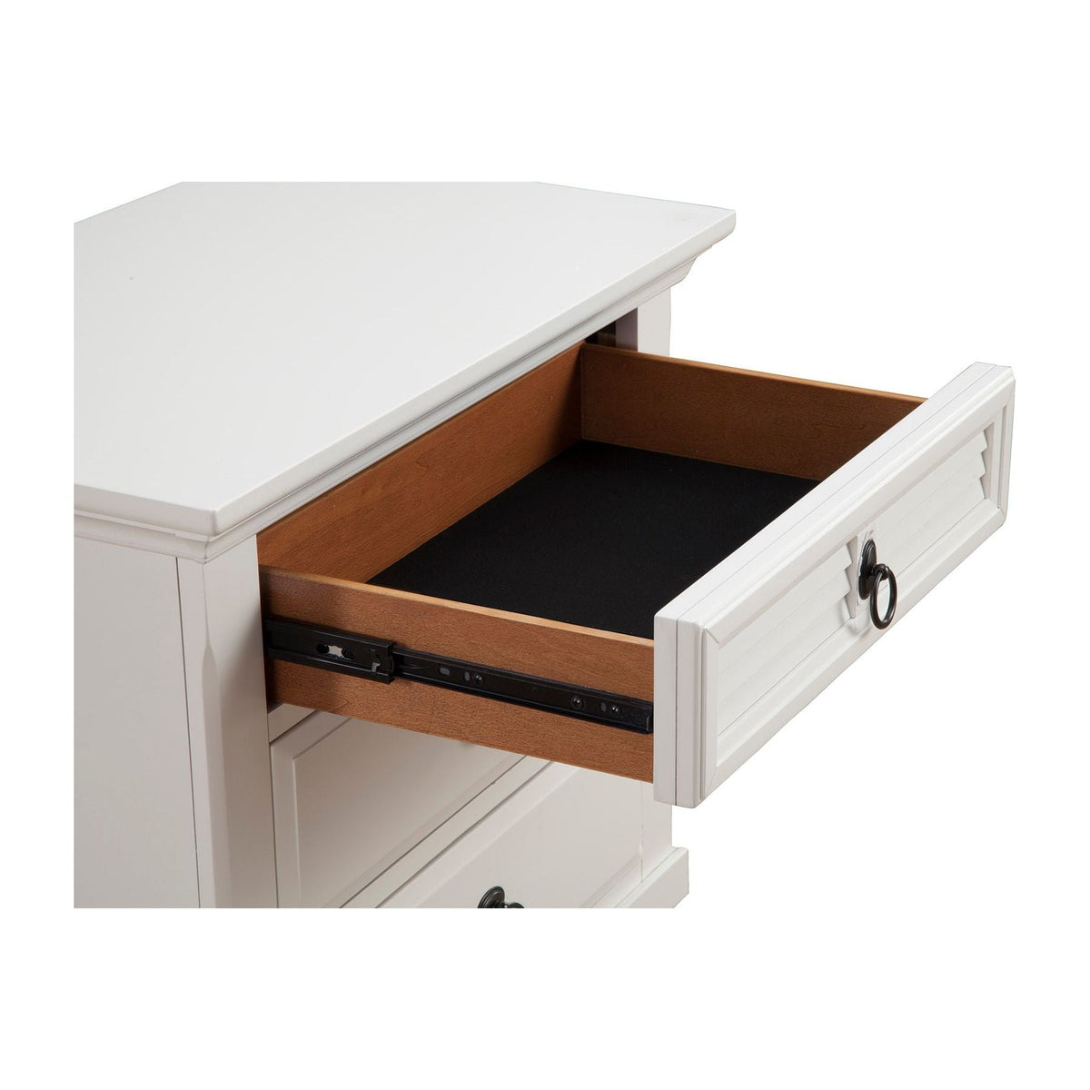 Winchester White Pine 3-Drawer Nightstand with Ring Handles – view 5