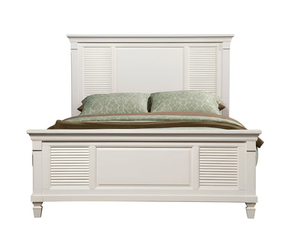 Winchester White Shutter Panel Bed with Shaped Edges – view 4