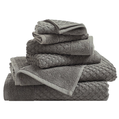 Cotton Diamond Waffle Weave Bath Towel Set – Grayson Collection – view 146