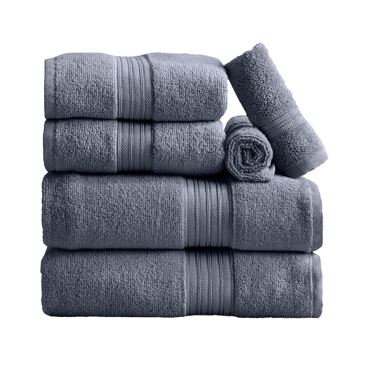 Cooper Collection Cotton Terry Bath Towel Set, Lightweight and Soft – view 74