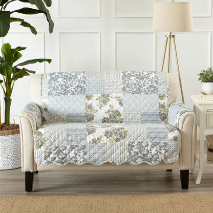 Reversible Patchwork Furniture Protector – Langdon Collection Sofa Cover – view 37