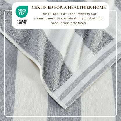 Pastel Striped Cabana Beach Towel – Edgartown Collection – view 32