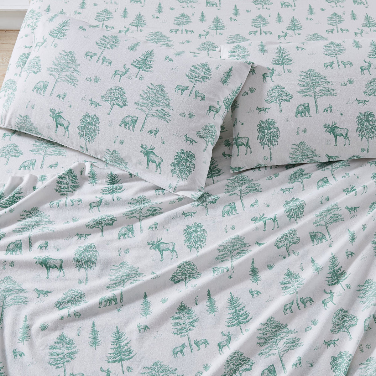 Turkish Cotton Flannel Sheet Set – Stratton Collection – view 11