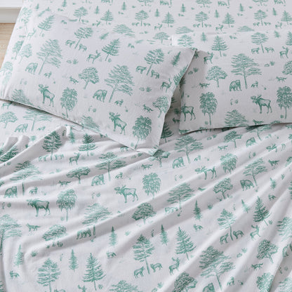 Turkish Cotton Flannel Sheet Set – Stratton Collection – view 11