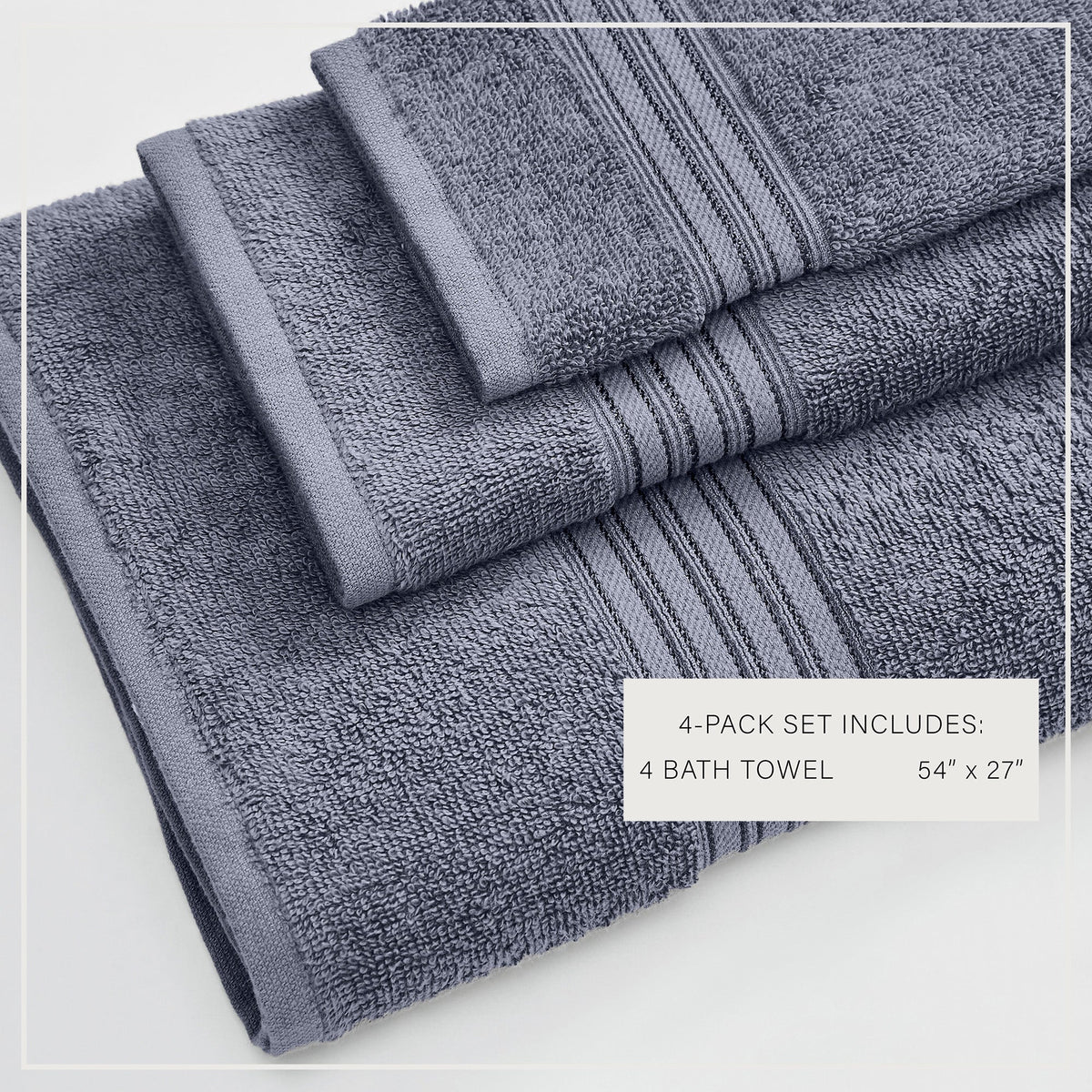 Cooper Collection Cotton Terry Bath Towel Set, Lightweight and Soft – view 102