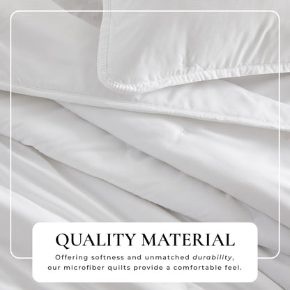 Solid Dot Stitched Quilt Set – Dot-Hemmed Collection – view 2