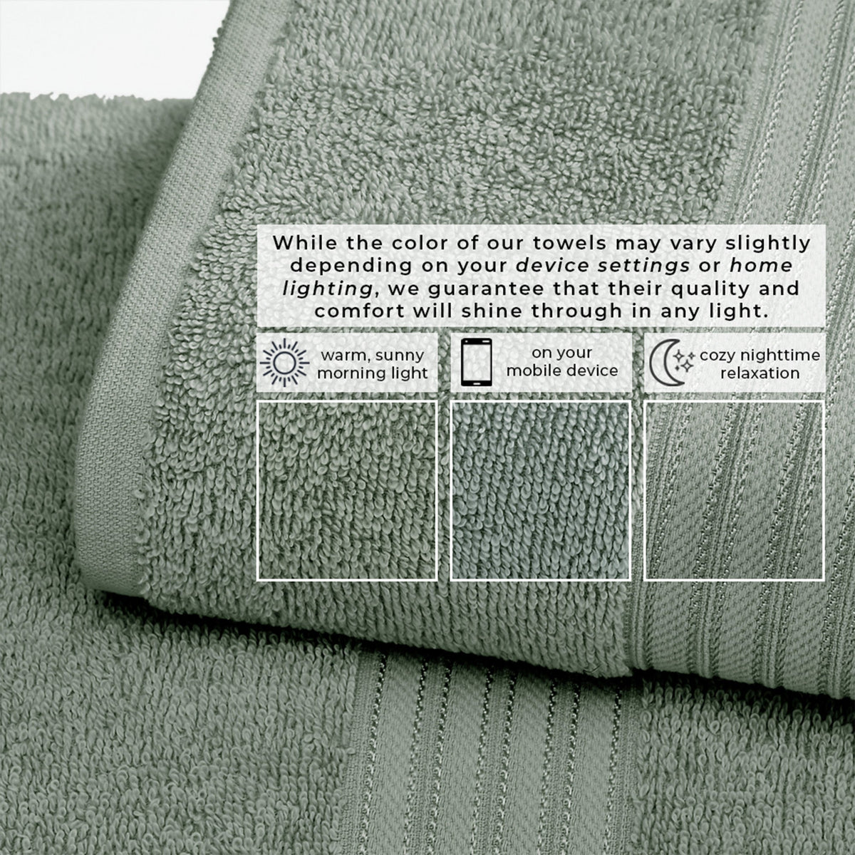 Cooper Collection Cotton Terry Bath Towel Set, Lightweight and Soft – view 92