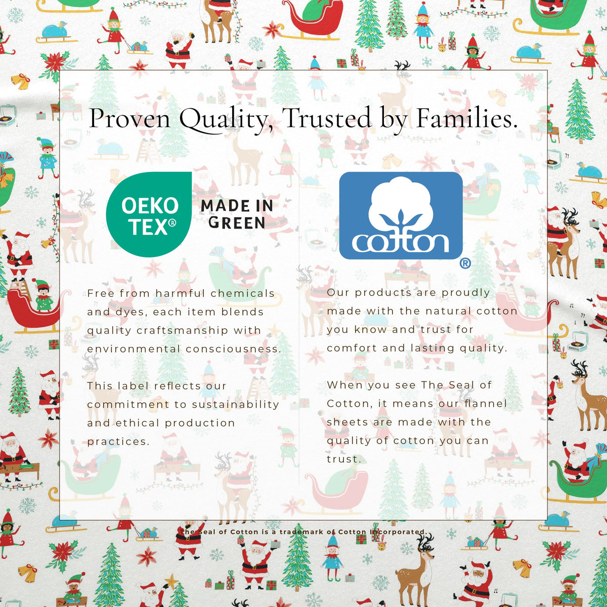 Turkish Cotton Christmas Flannel Sheets – Whittaker Holiday Prints – view 67