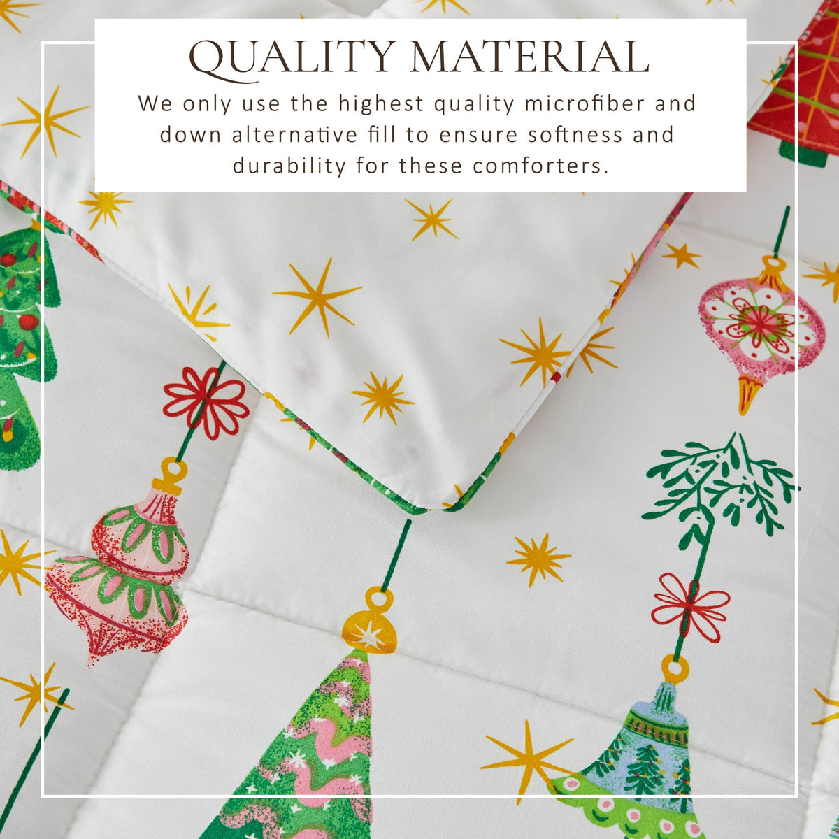 Reversible Holiday and Lodge Comforter and Sham Set – Odette Collection – view 78
