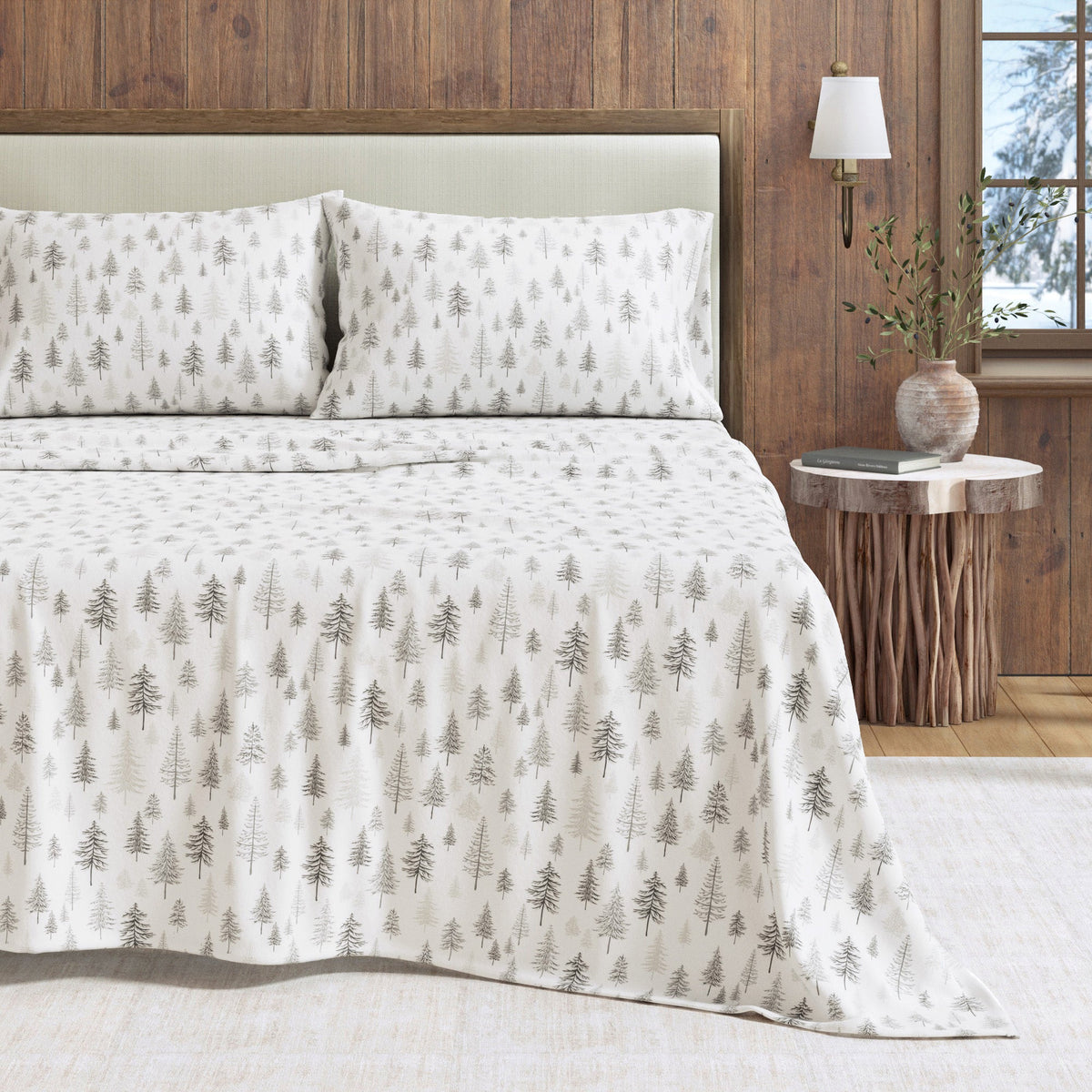 Turkish Cotton Flannel Sheet Set – Stratton Collection – view 12