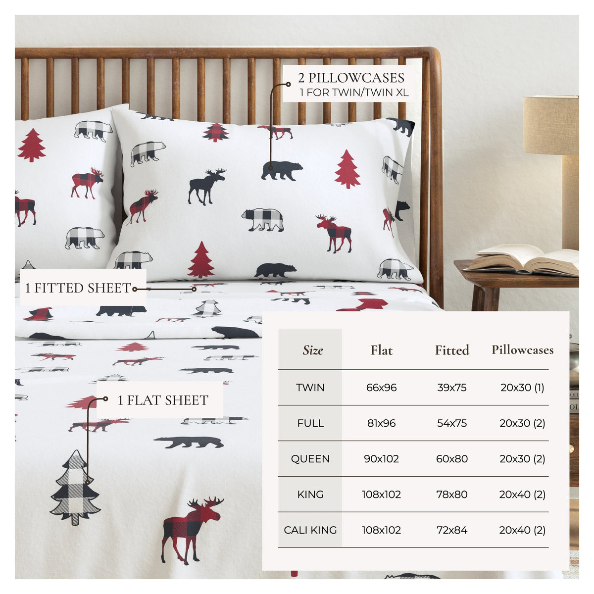 100% Turkish Cotton Flannel Sheet Set – Boulder Collection – view 9