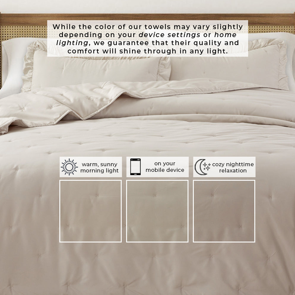 Dot Stitched Ruffled Edge Quilt Set – Dot-Ruffled Collection – view 12