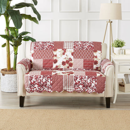 Reversible Patchwork Furniture Protector – Langdon Collection Sofa Cover – view 109